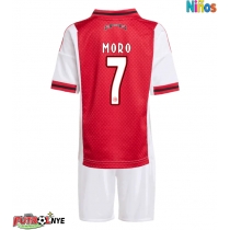 Camiseta Ajax Raul Moro #7 Primera Equipación para niños 2025-26 manga corta (+ pantalones cortos)